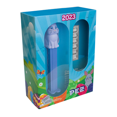 A picture of a PEZ® Spring Bunny Silver Wafers & Dispenser Gift Set